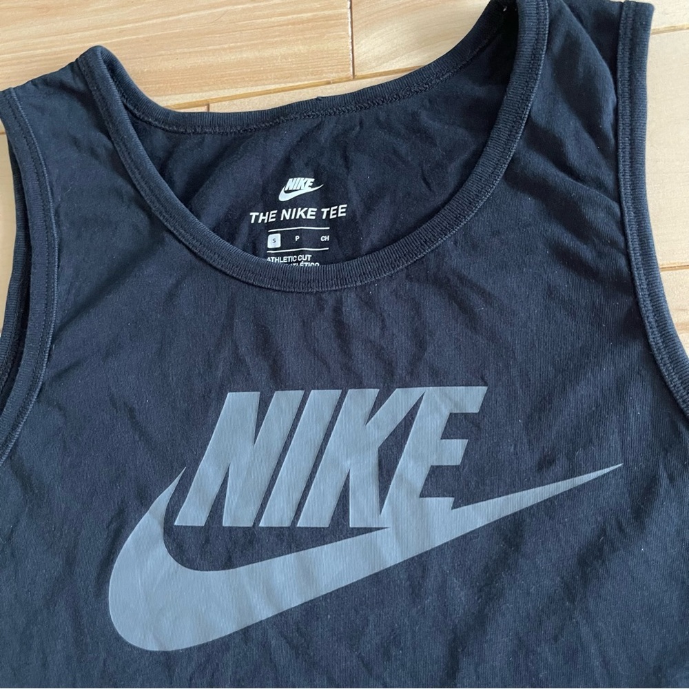 Nike logo men’s tank top, black, S